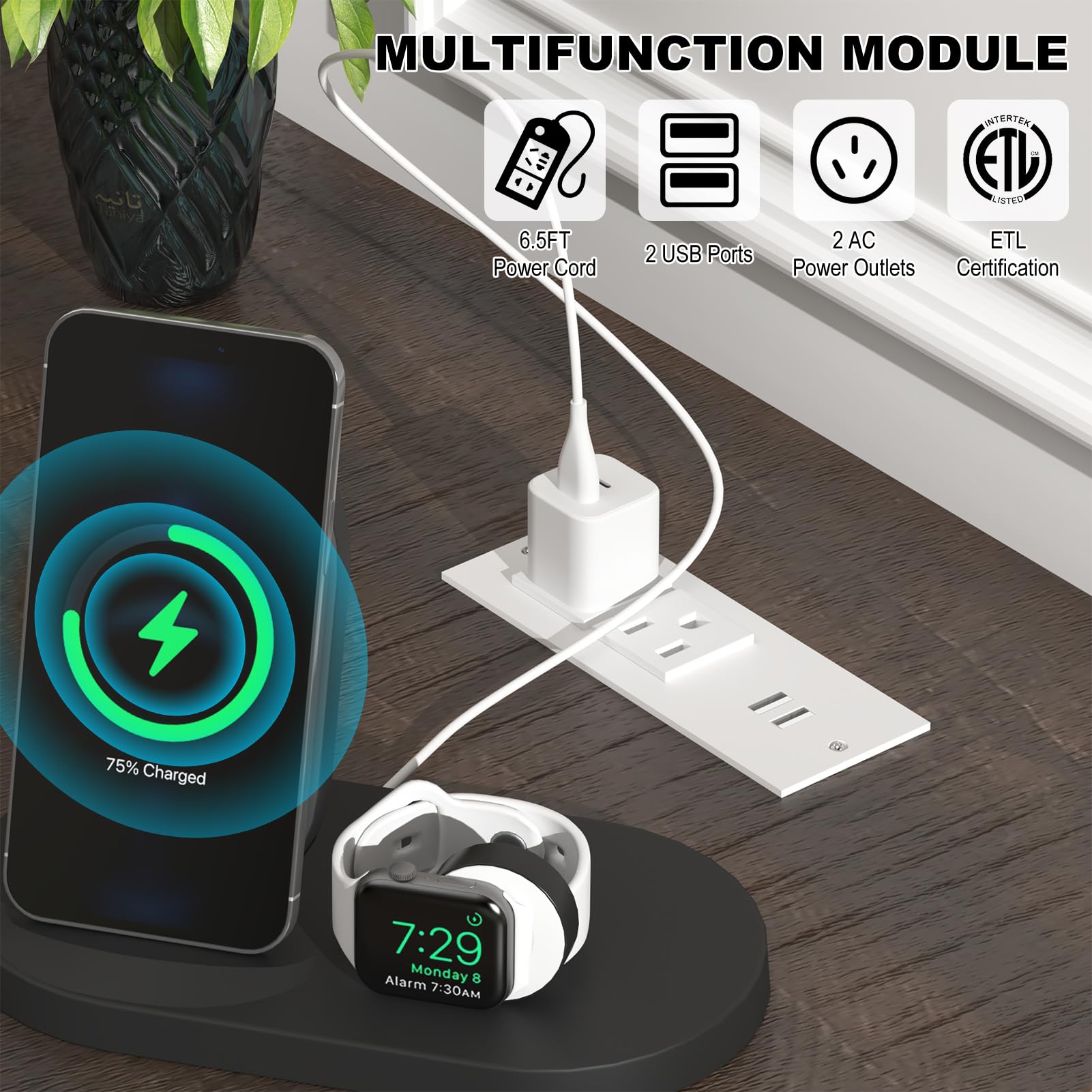 ChVans 69" Modern LED TV Stand for TVs up to 80" with Power Outlets, High Gloss Entertainment Center with Open Shelves & Storage Cabinets & Drawers for Living Room, Game Room, Bedroom