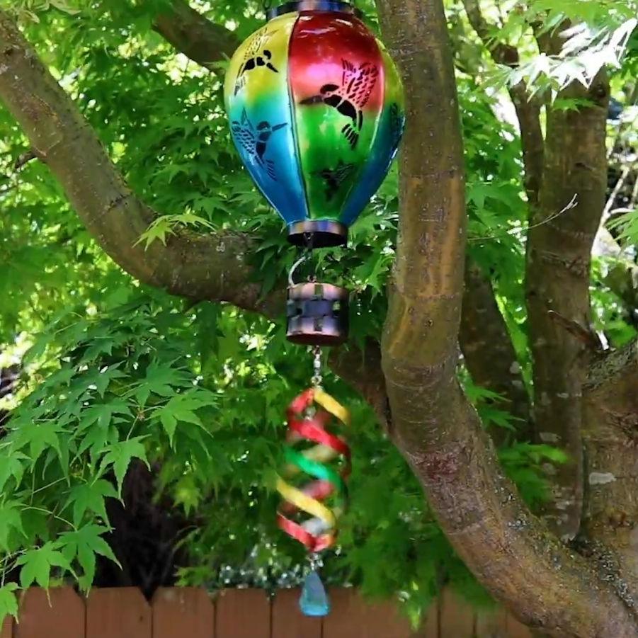 Hot Air Balloon Spinner Solar Lantern