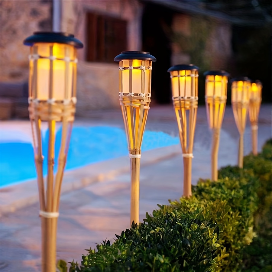 Solar Flame Hanging Lamp, LED Chips, Solar Garden Lights, Outdoor Decor