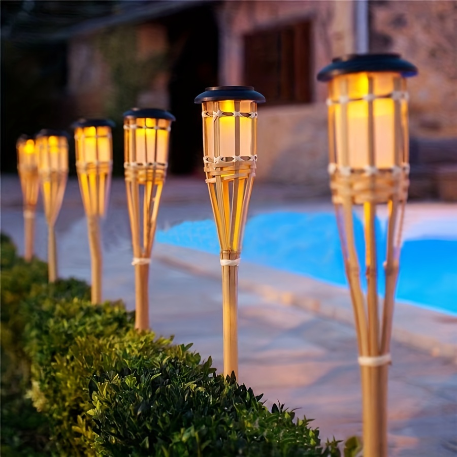 Solar Flame Hanging Lamp, LED Chips, Solar Garden Lights, Outdoor Decor