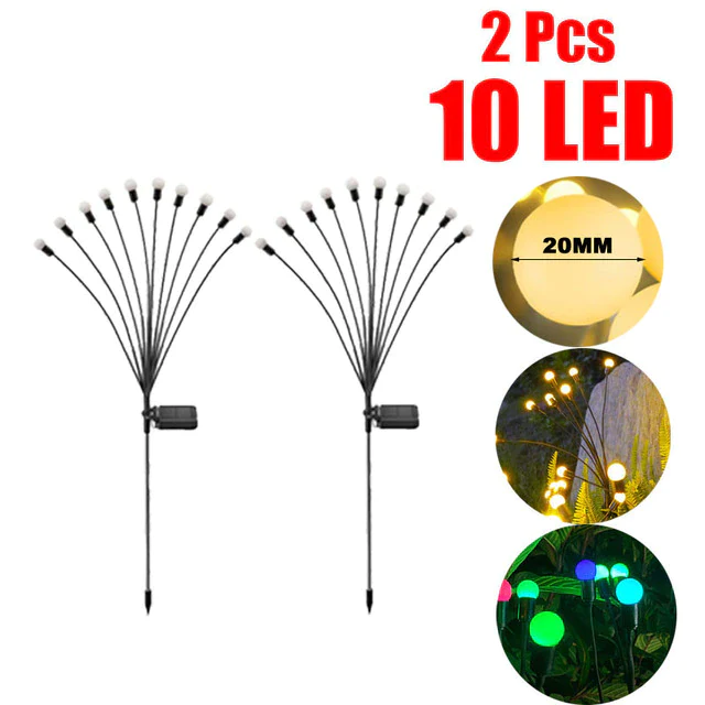 Solar Powered Firefly Garden Light