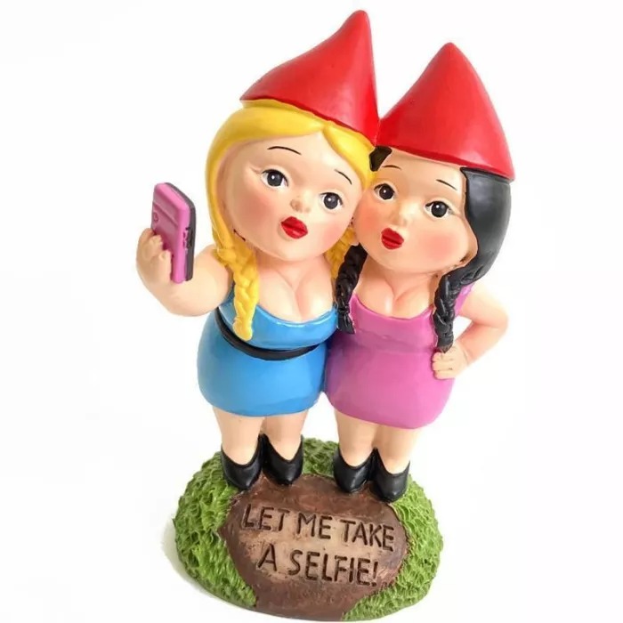 Funny garden gnomes