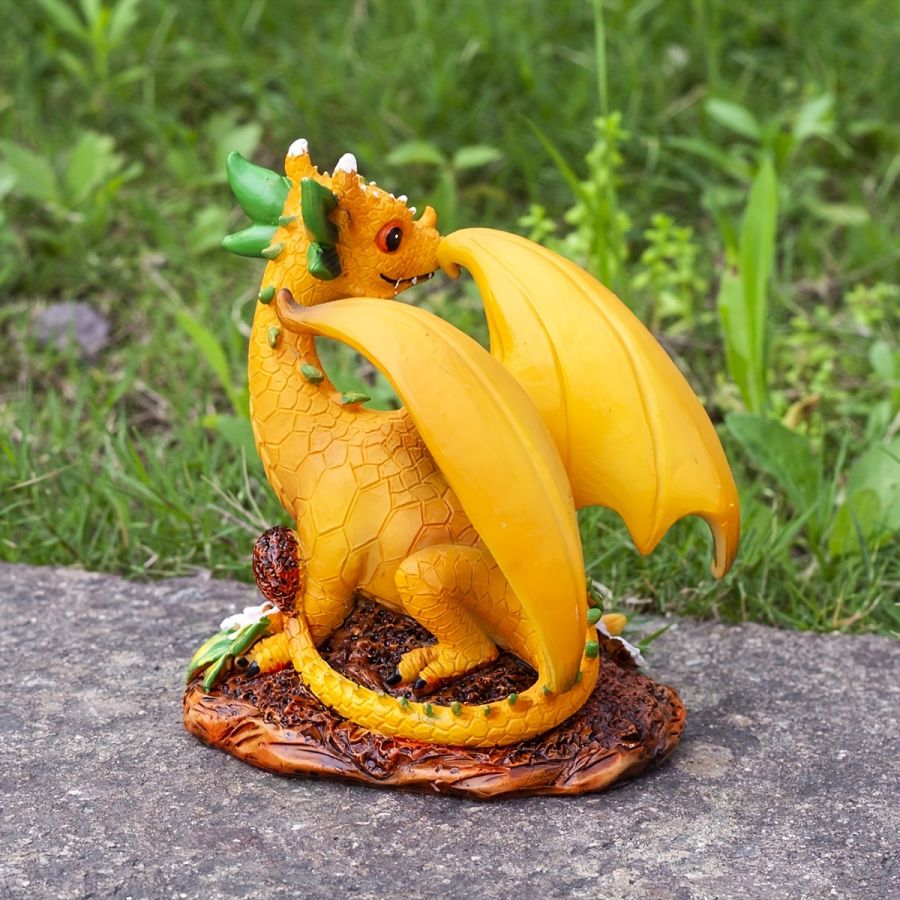 Cute Dinosaur Garden Statues for Halloween