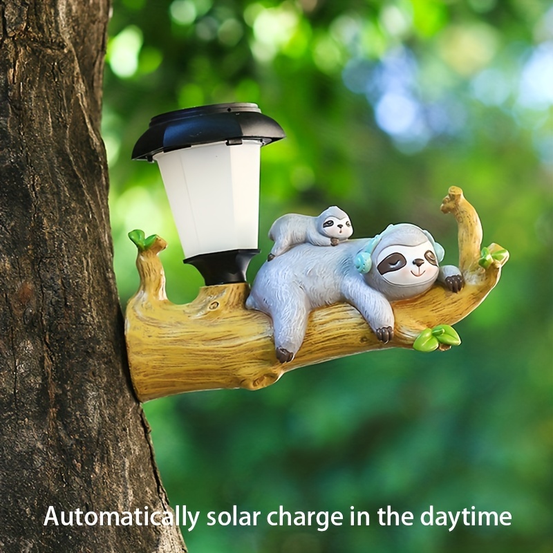 Cartoon Animal Outdoor Garden Decorative Light, Squirrel Sloth Hanging Light