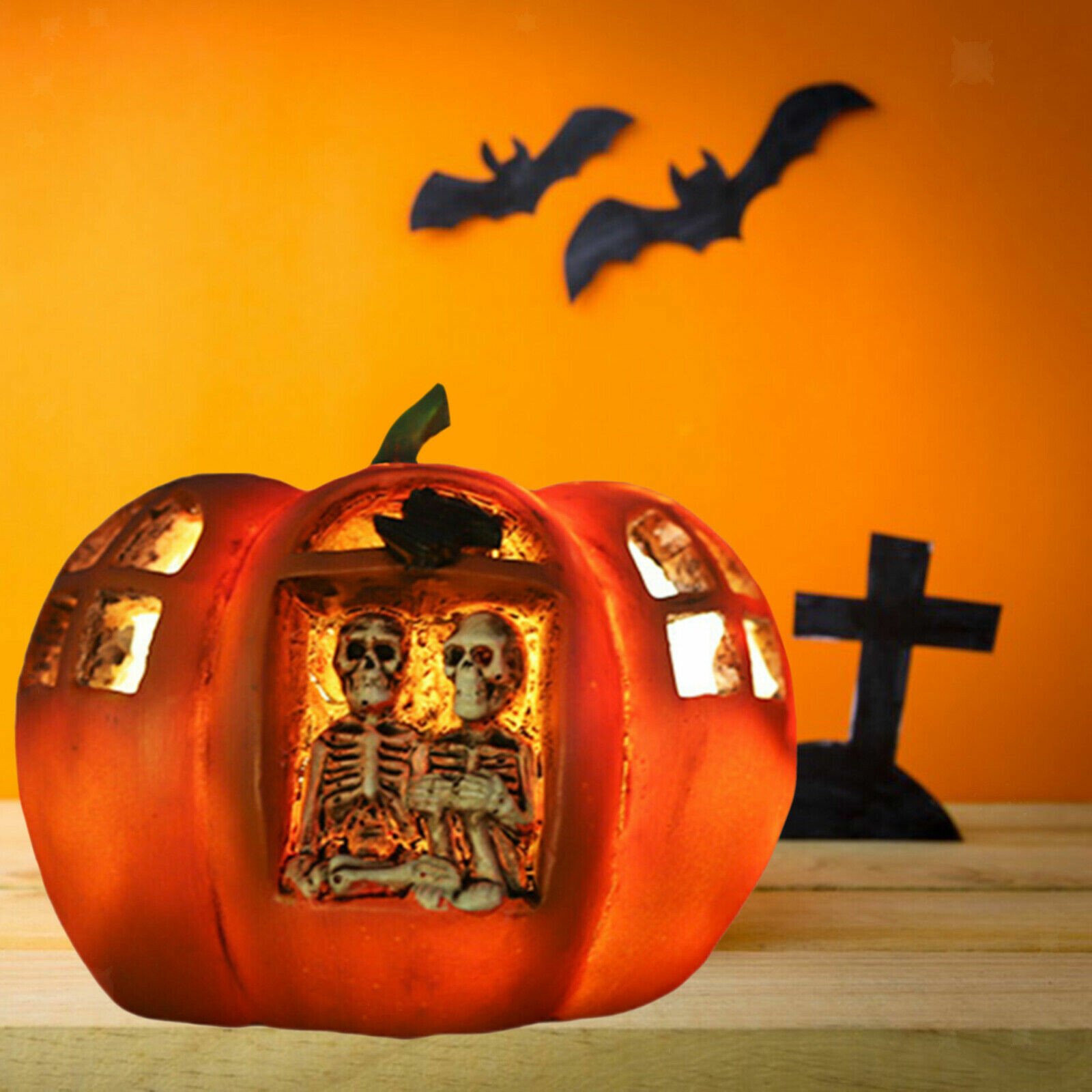 2021 New Halloween resin pumpkin light