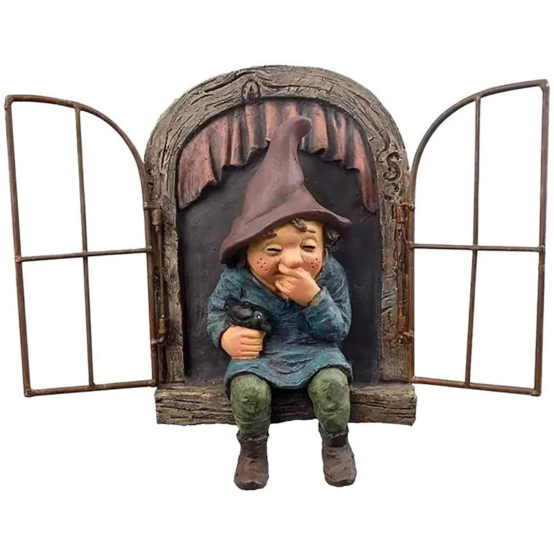 Funny garden gnomes
