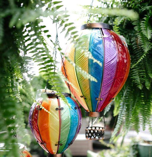 Garden décor in an outdoor setting