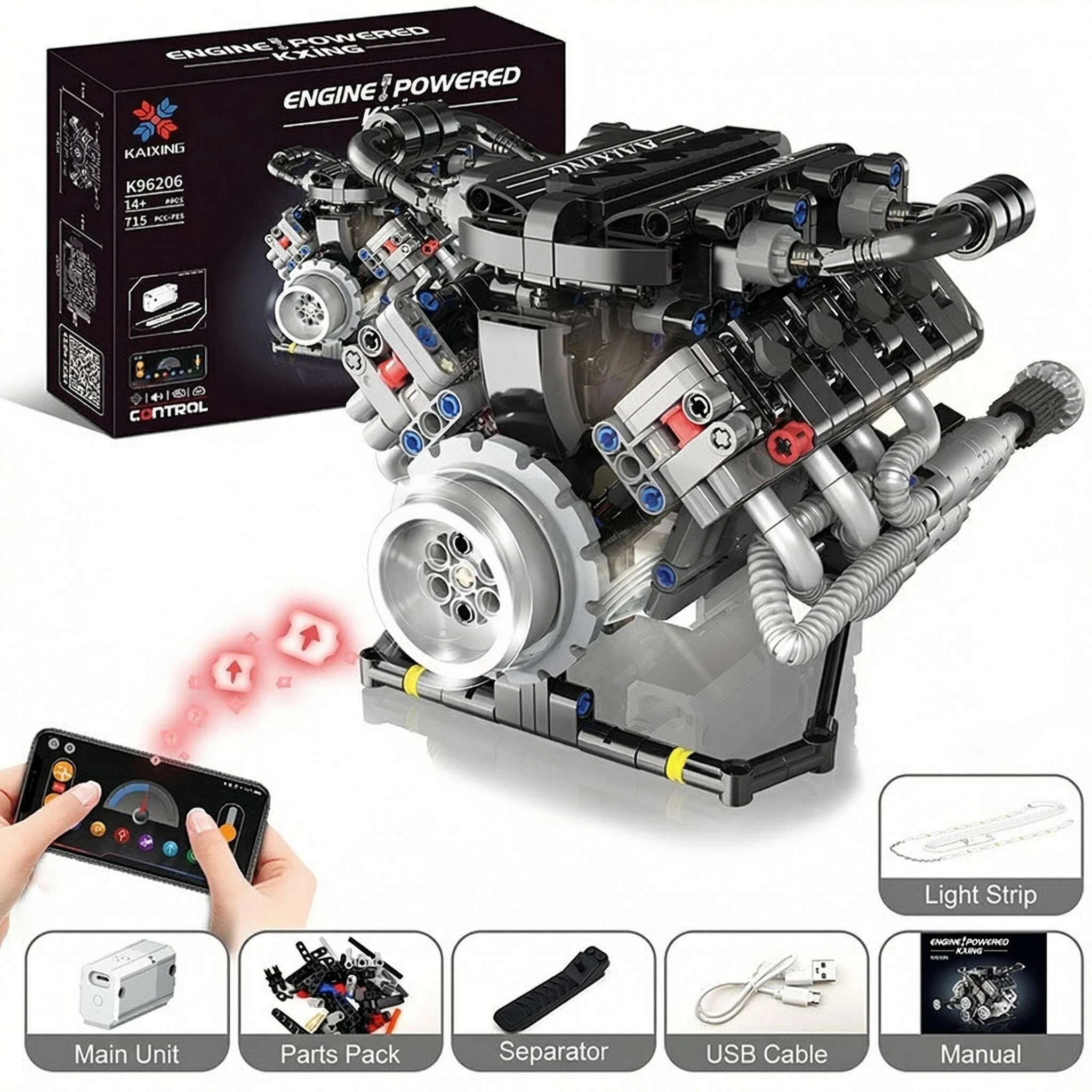 V8 Motor Modellkit som