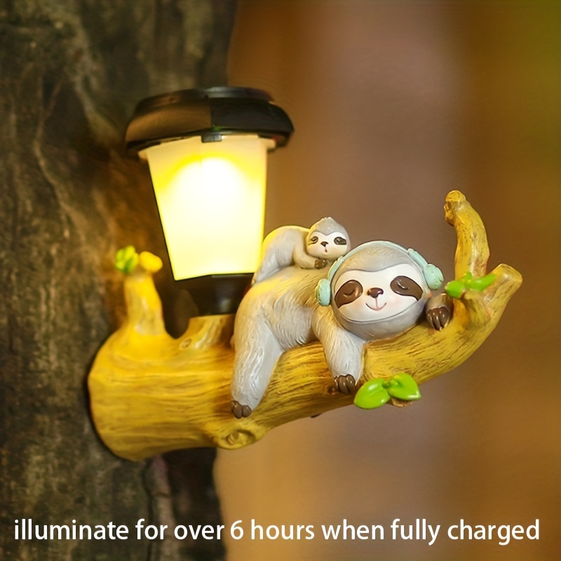 Cartoon Animal Outdoor Garden Decorative Light, Squirrel Sloth Hanging Light
