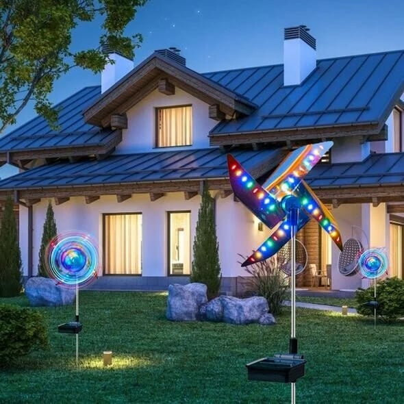 🔥Summer Hot Deals - Michigan Solar Windmill Lights