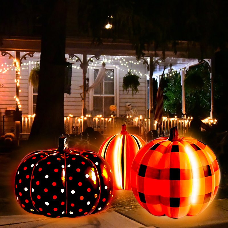 (🎃Halloween Early Sale-56% OFF)Led Yard Pumpkins Inflatable Decorated