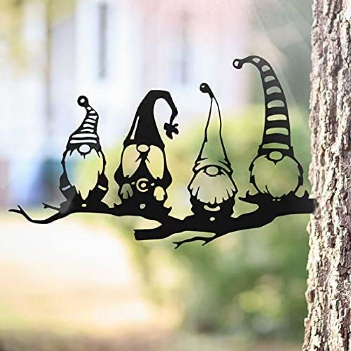 Exquisite Metal Dwarf Statue Decoration