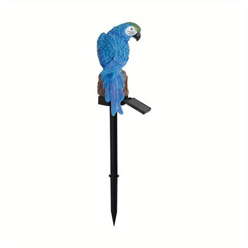 Resin Parrot Solar LED Stake Light