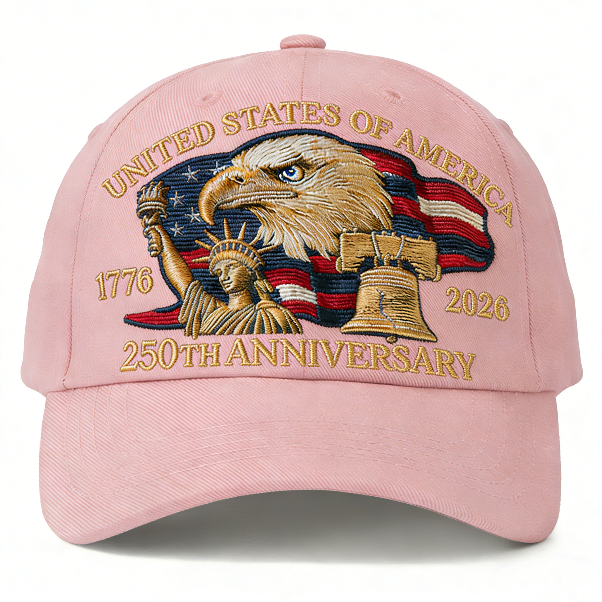 USA 250th Anniversary Hat 2026 – 3D Embroidered Vintage Cotton Baseball Cap | Breathable
