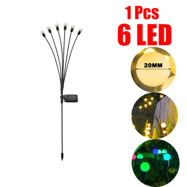Solar Powered Firefly Garden Light