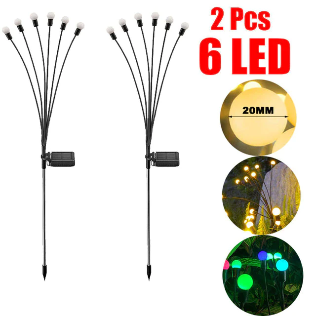 Solar Powered Firefly Garden Light