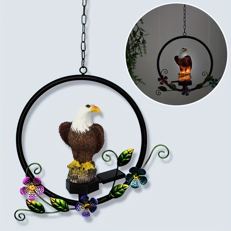 Eagle Solar LED Hanging Lights, Solar Garden Lights, Outdoor Decor, Resin Garden Waterproof Decorations
