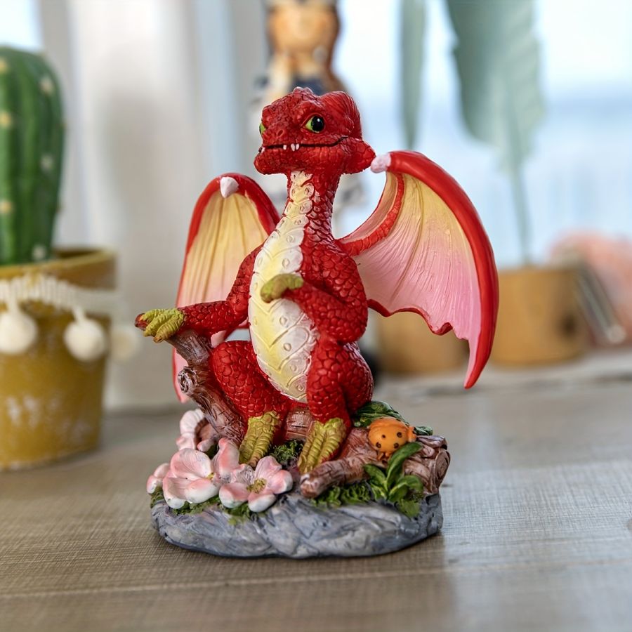 Halloween Spooky Dragon Garden Statue