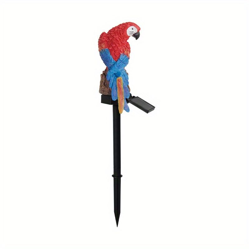 Resin Parrot Solar LED Stake Light