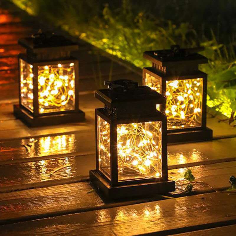 Solar Lights Lantern Solar Yard Decorations Solar Christmas Decoration Waterproof Solar Light Garden Outdoor Hanging Decor