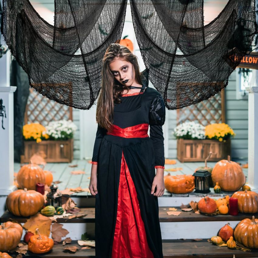 Halloween Creepy Cloth Black 60× 140 inch Halloween Decoration