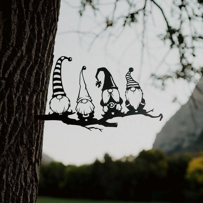 Exquisite Metal Dwarf Statue Decoration