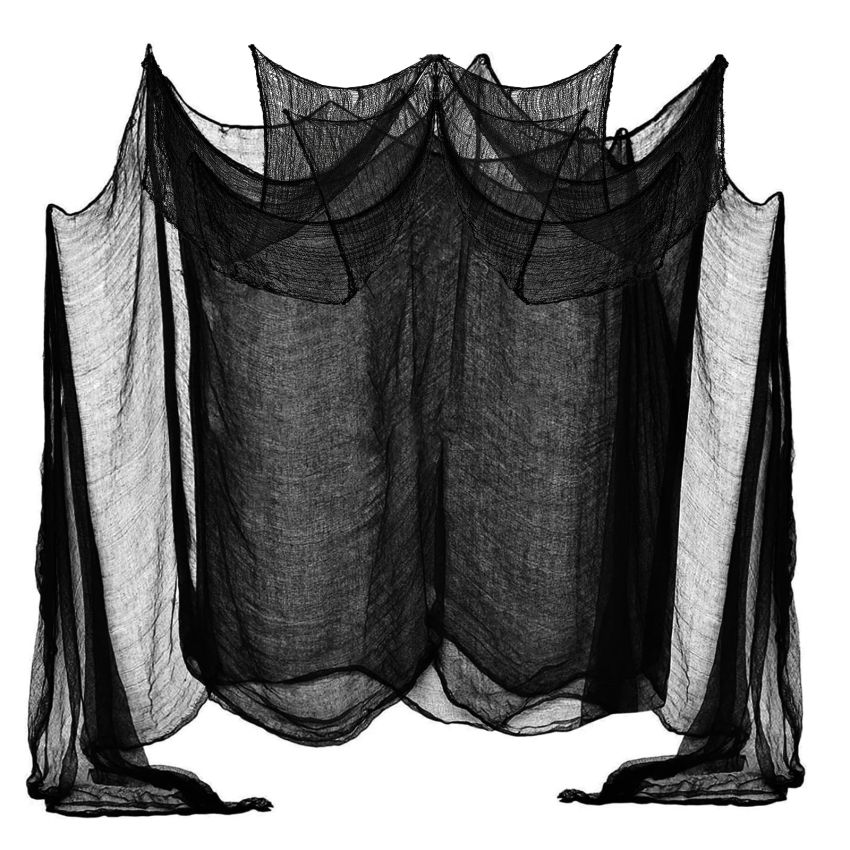 Halloween Creepy Cloth Black 60× 140 inch Halloween Decoration