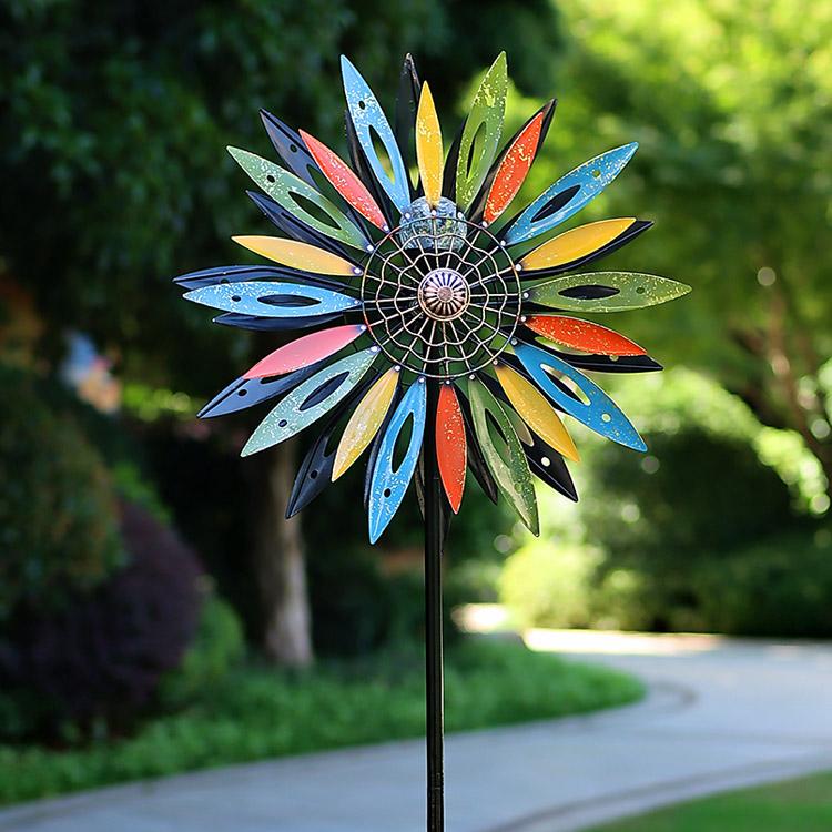Bohemian Style Windmill with Solar Lights