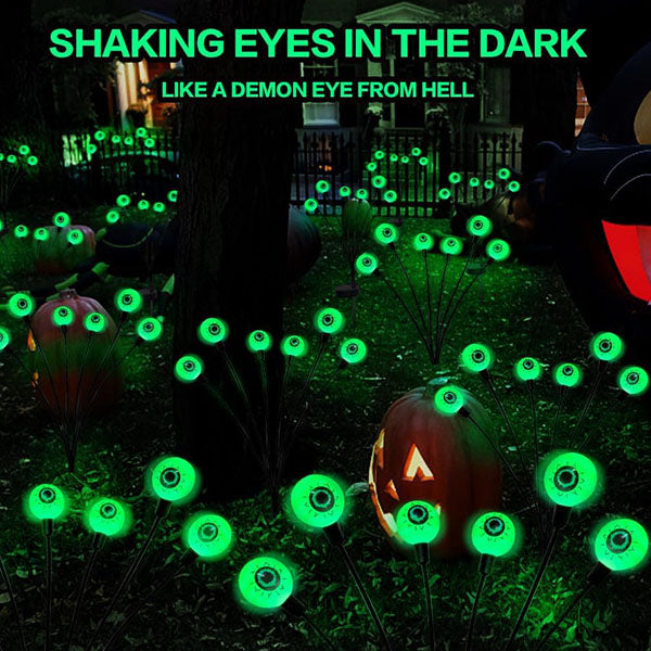 Solar Scary Eyeball Garden Lights for Outdoor Halloween Decorations