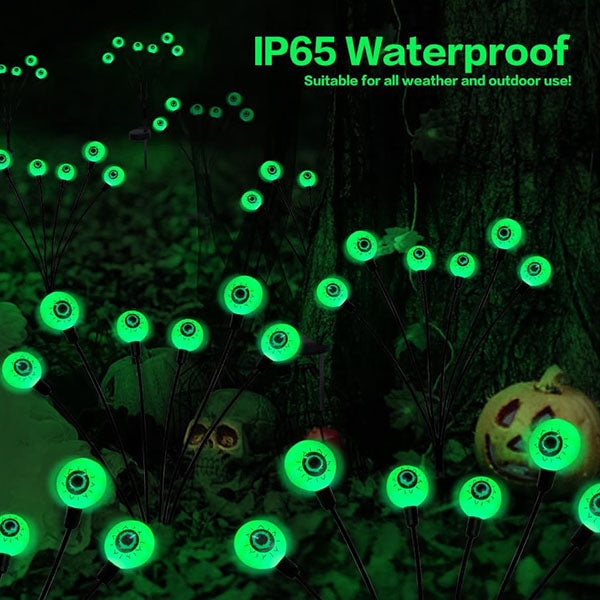 Solar Scary Eyeball Garden Lights for Outdoor Halloween Decorations