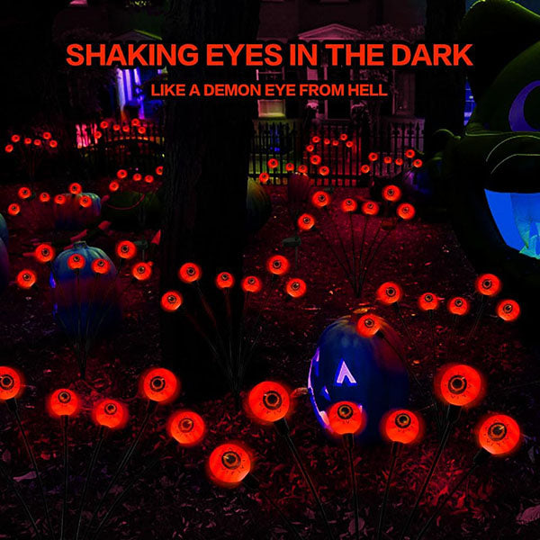 Solar Scary Eyeball Garden Lights for Outdoor Halloween Decorations