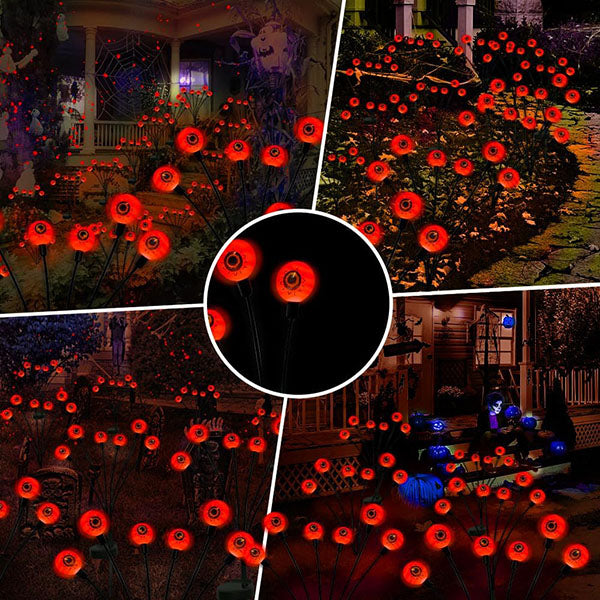 Solar Scary Eyeball Garden Lights for Outdoor Halloween Decorations