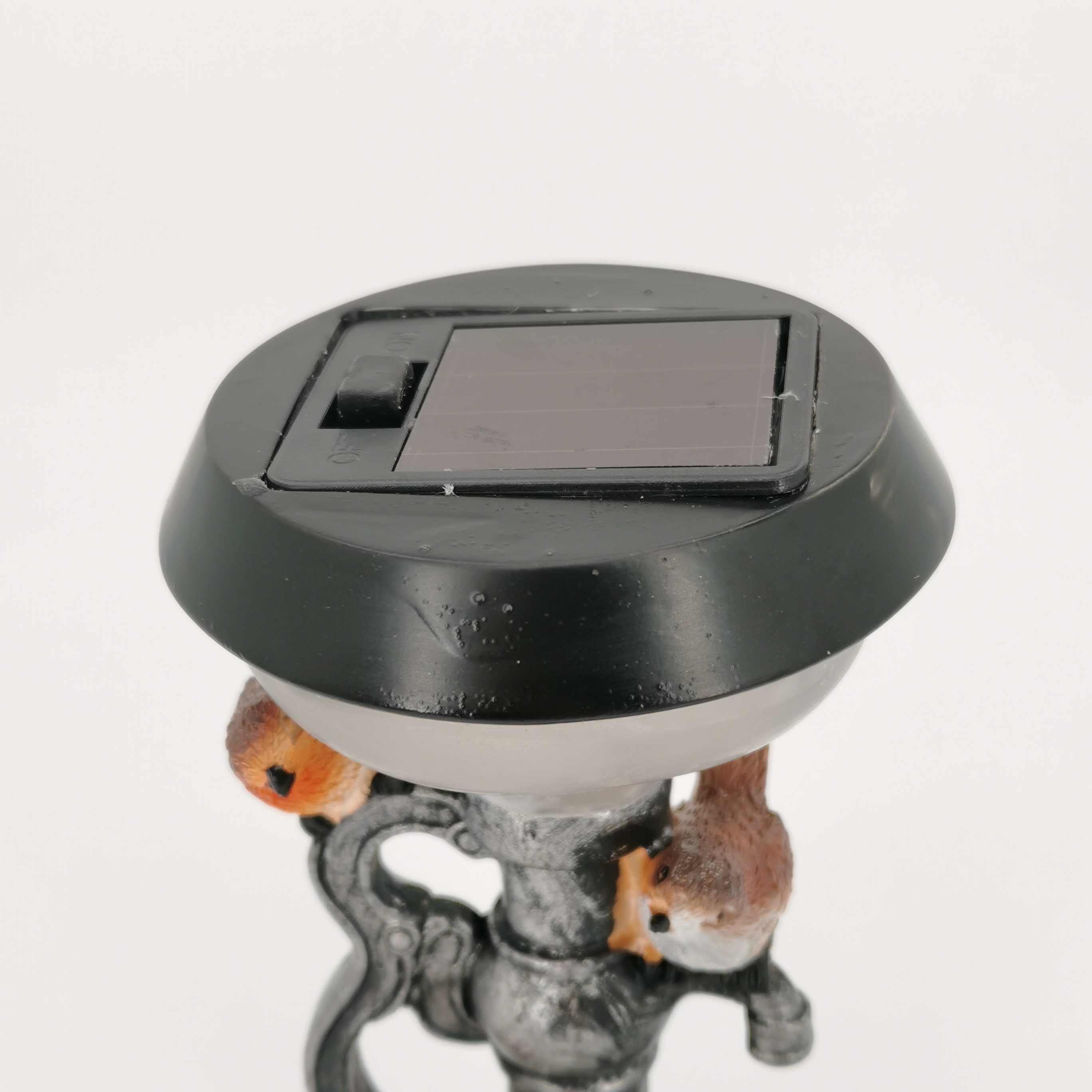 Solar Cute Animals Resin Statue Lamp For Welcome Coming Garden Ornament Lawn Light