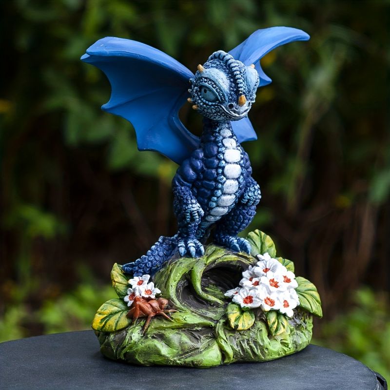 Halloween Cute Dinosaur Garden Statue