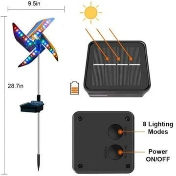 🔥Summer Hot Deals - Michigan Solar Windmill Lights