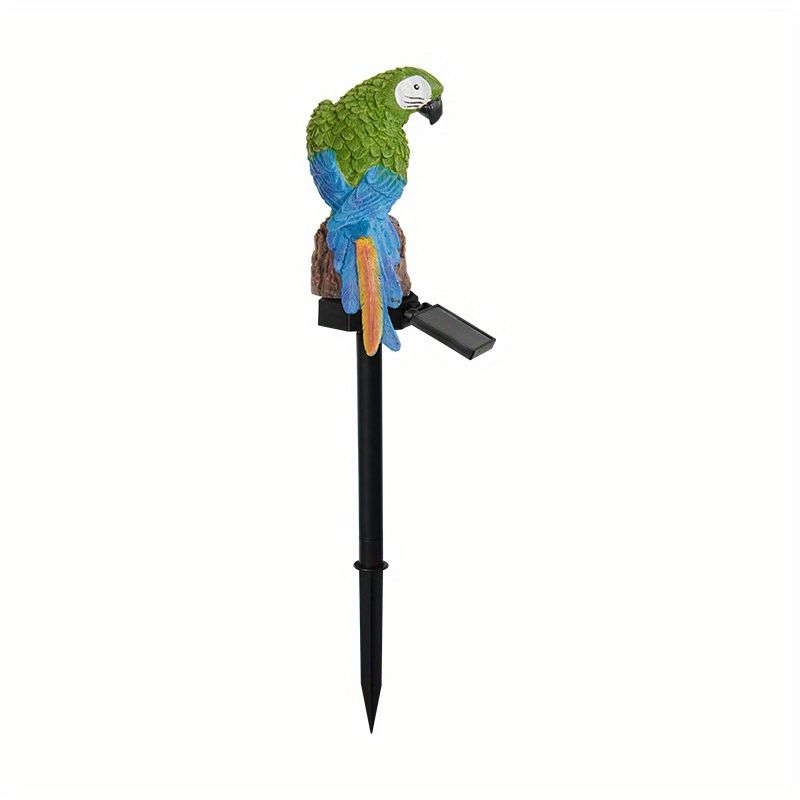 Resin Parrot Solar LED Stake Light