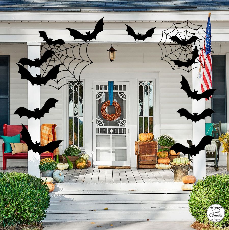 Hanging Bat Halloween Decoration