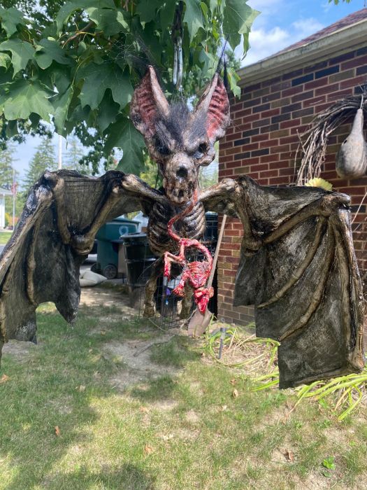 BAT skeleton Giant black skeleton Bat huge