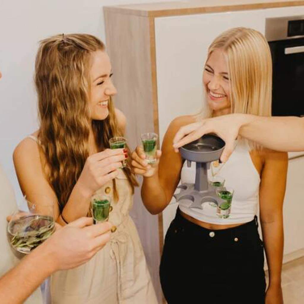 🔥HOT SELLER🔥6 Shot Glass Dispenser and Holder/Carrier Caddy Liquor Dispenser Party Gifts Drinking Games Shot Glasses Get The Party Started Faster!