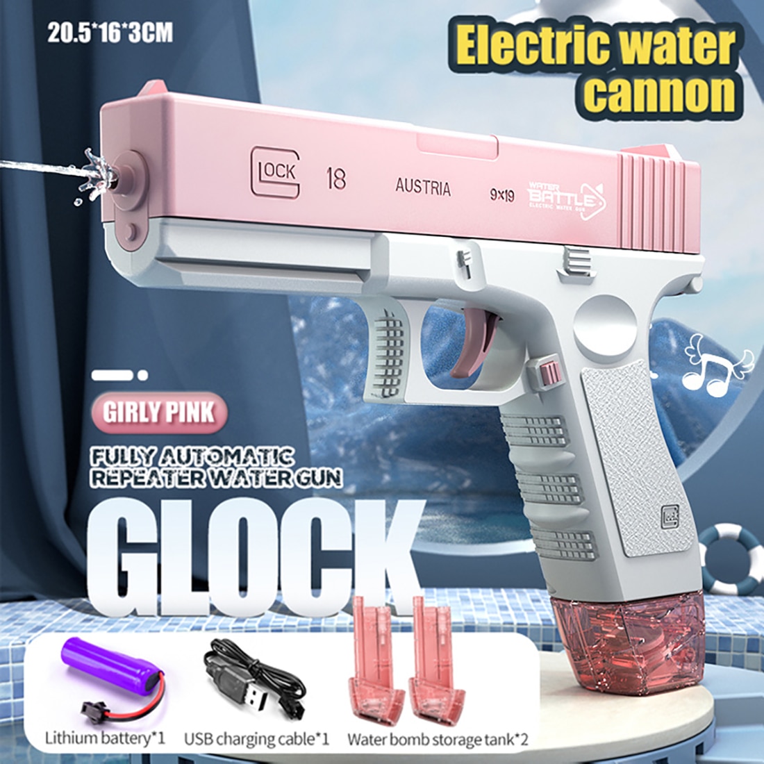 🔥HOT SALE- 49%OFF🔫 - AUTO WATER GLOCK【BUY 2 FREE SHIPPING】