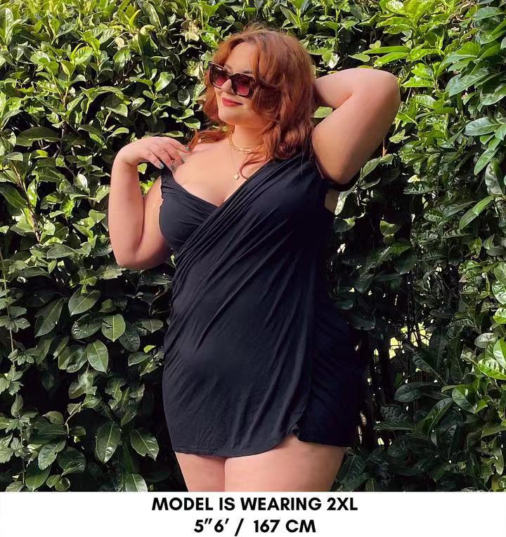 🔥Summer Sale 49% off🔥Bamboo Wrap Dress Beach Cover Up