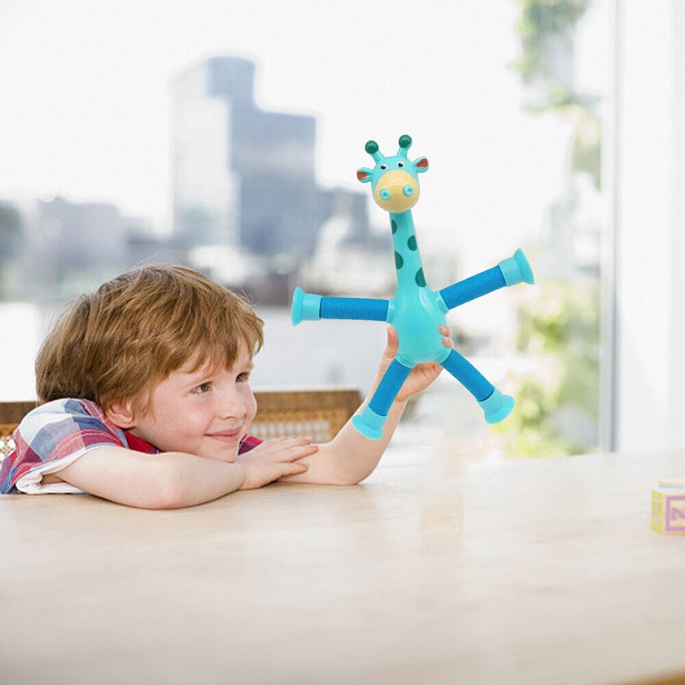 (🔥Mother's Day Sale - 48%OFF🔥) Suction Cup Pop Tube Giraffe Toys, Puzzle Toys