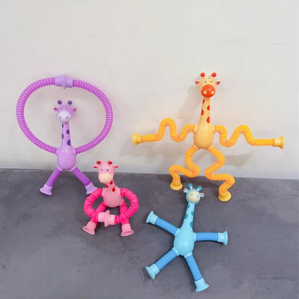 (🔥Mother's Day Sale - 48%OFF🔥) Suction Cup Pop Tube Giraffe Toys, Puzzle Toys