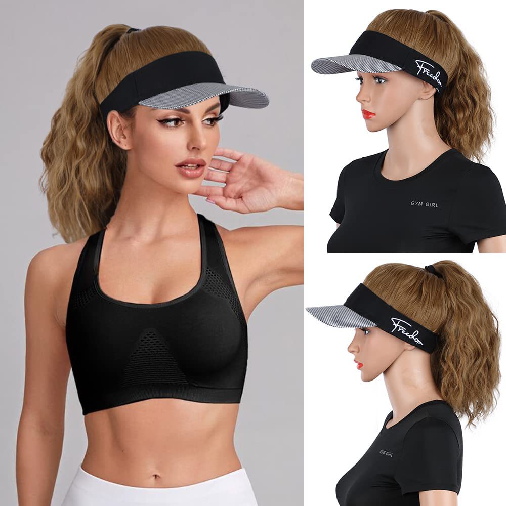 Women's Ponytail Wig Baseball Cap - Long Wavy