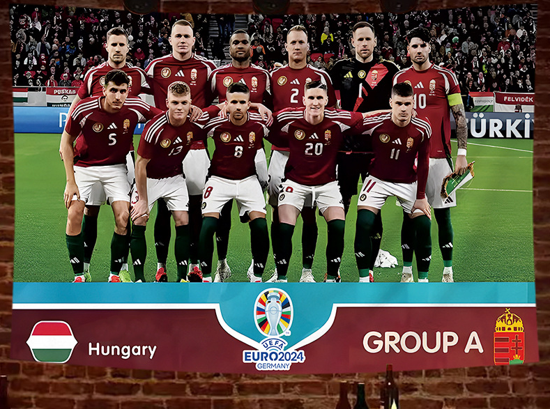 2024 European Cup poster hanging cloth