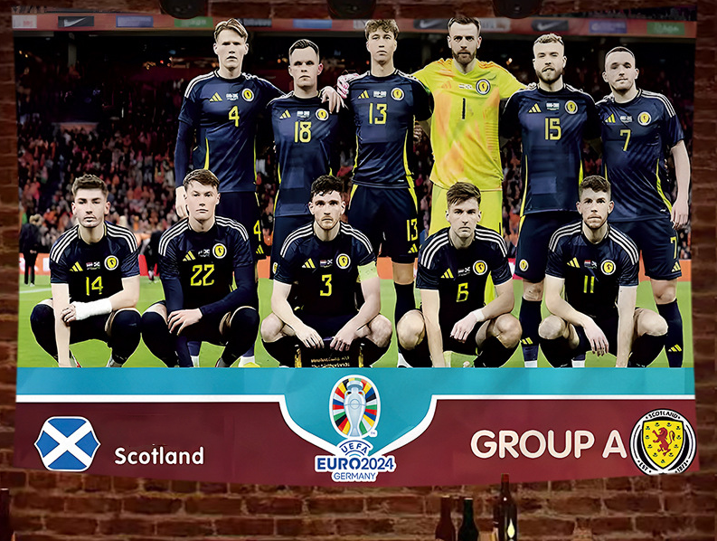 2024 European Cup poster hanging cloth