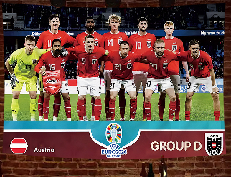 2024 European Cup poster hanging cloth