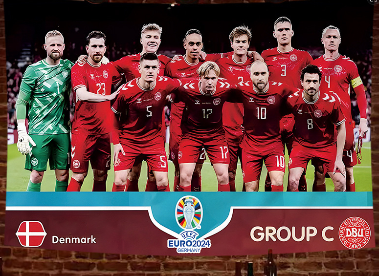 2024 European Cup poster hanging cloth