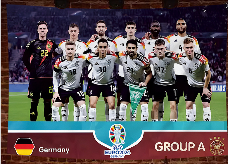 2024 European Cup poster hanging cloth