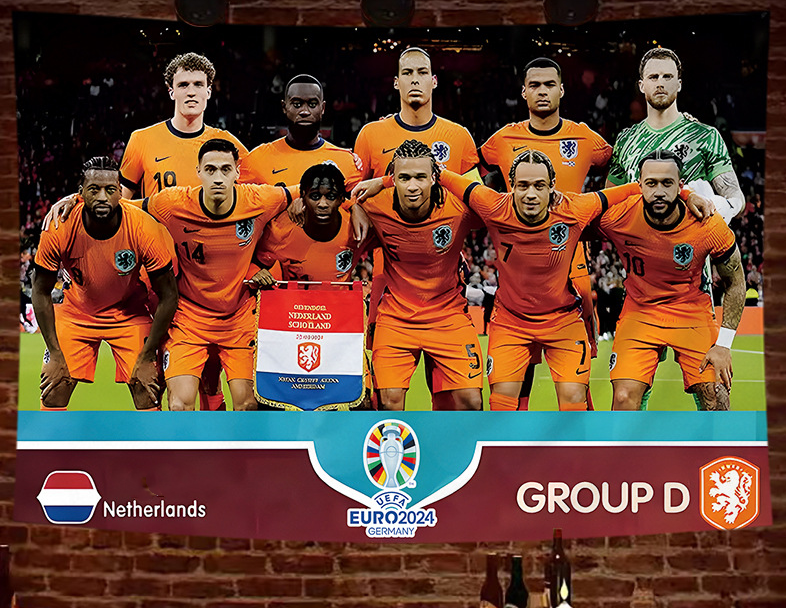 2024 European Cup poster hanging cloth